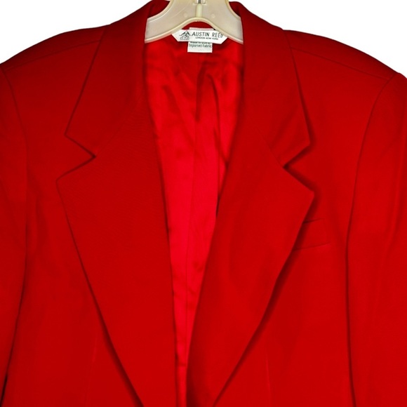 Vintage Austin Reed Wool Red Blazer - Picture 2 of 8